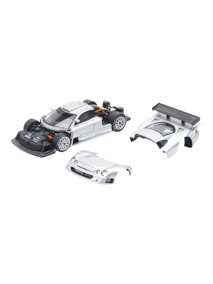 Pop Race Mercedes-Benz AMG CLK GTR-Silver PR640158 1:64 Scale