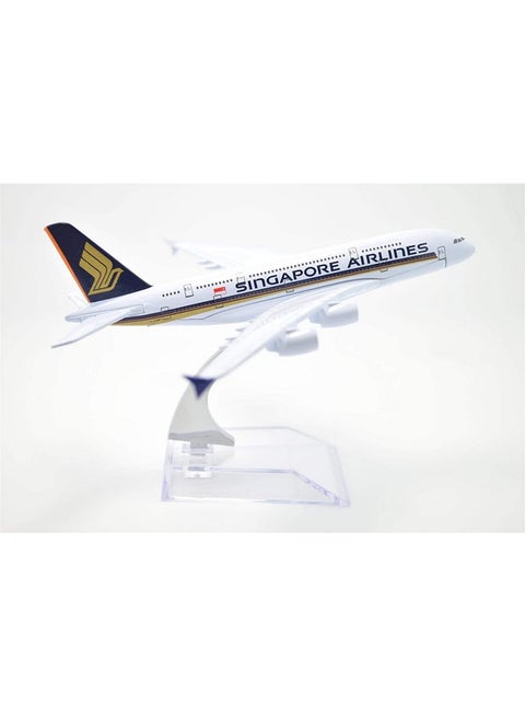 Aircraft Model Diecast Alloy Metal Singapore Airlines/Airways Airbus A380 16 cm (Code-111)