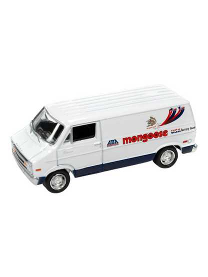 Johnny Lightning Pop Culture Mongoose Factory BMX Team 1977 Dodge Van 1:64 Scale