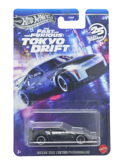 HotWheels silver Series the fast and the furious Tokyo drift set of 5 1:64 Scale Imported Mainline Card Art