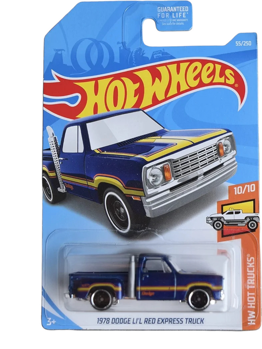 Hotwheels 1978 Dodge li'l red express truck imported mainline 1:64 Scale