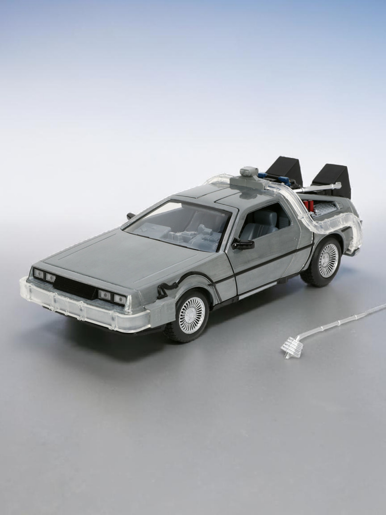 Jada Back To The Future Time Machine With Light Hollywood Rides Imported 1:24 Scale Diecast Model