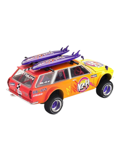 Mini GT Kaido House Datsun 510 Wagon 4x4 Kaido Islands V1 Code-210 1:64 Scale