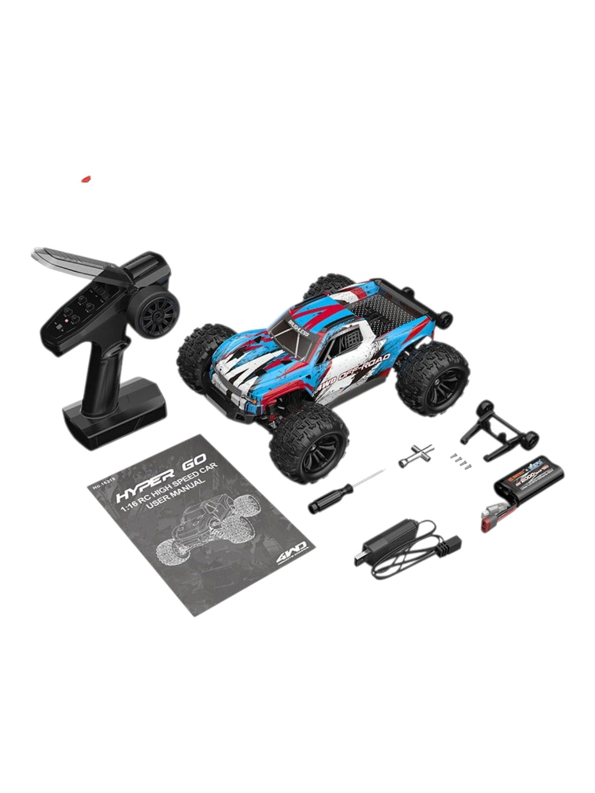 MJX Technic Hyper Go Brushless Drive 4WD High Speed Remote Control Off Road Truck 1:16 Scale | Code: 16218