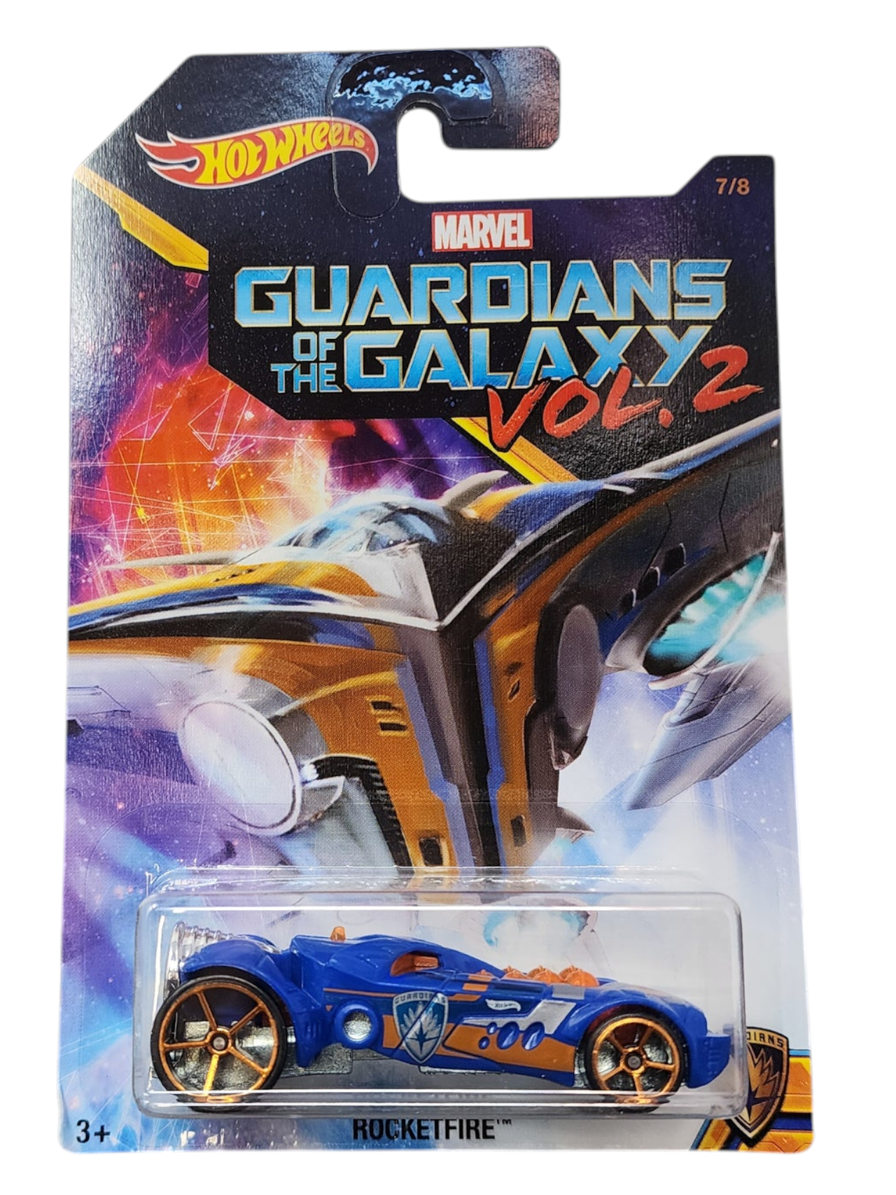 Hotwheel Marvel Guardians of the Galaxy vol.2 RocketFire Raccoon Fast Fish Imported Card Art 1:64 Scale