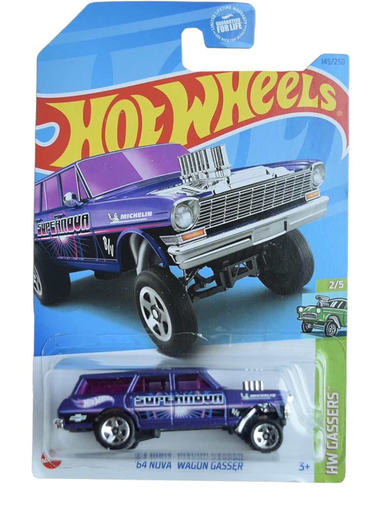 HotWheels 64 nova Wagon gasser Imported Mainline 1:64 Scale HKH63-M7C5