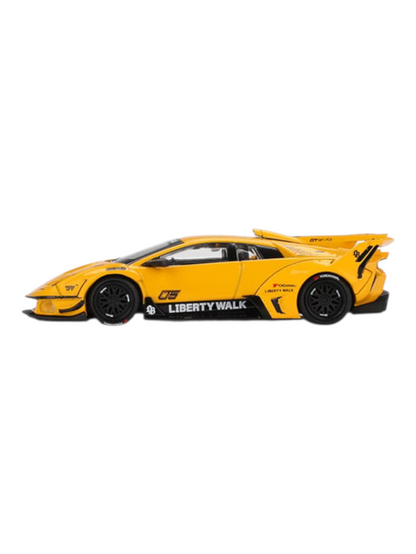 Mini GT Lamborghini LB-Silhouette WORKS MURCIELAGO GT Evo Yellow ( code 1135 )Imported 1:64 Scale