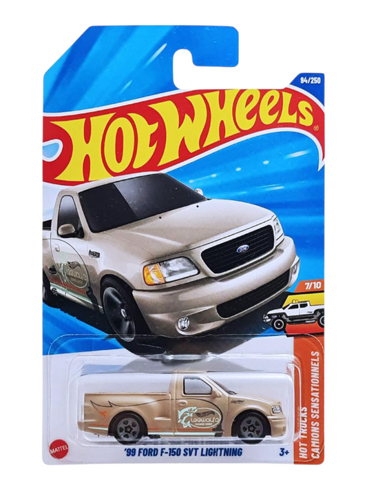 Hotwheels 99 Ford F-150 SVT Lightning Imported Mainline 1:64 Scale JBB53-N7C6