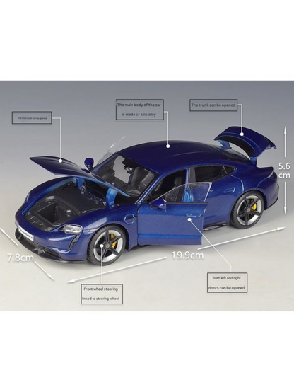 Bburago Porsche Taycan Turbo S Diecast 1:24 Scale (Official Licensed Product)