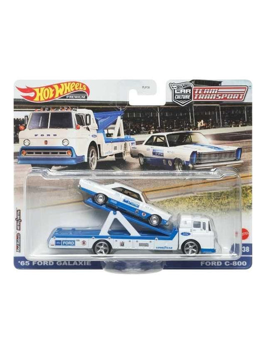 HotWheels '65 ford Galaxie Ford c-800 imported team transport 1:64 Scale