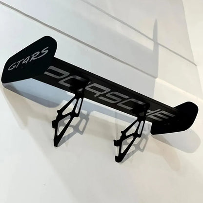 Porsche GT4 RS Metal Spoiler Shelf | Motorsports Inspired Display Storage