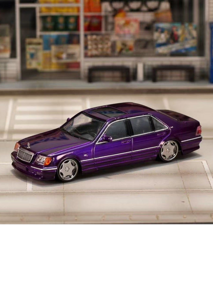 Street Weapon Mercedes-Benz W140 Premium Diecast 1:64 Scale (With Acrylic Case)