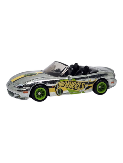 HotWheels 2025 Zamac Edition 2004 Mazda Mazdaspeed Miata imported premium 1:64 Scale (With Protector)