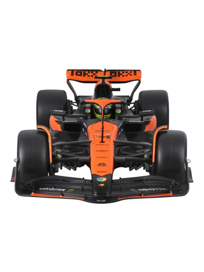 Bburago Formula 1 (F1) Mclaren MCL38-Miami Grand Prix 2024 #4 Lando Norris Diecast 1:24 Scale (Without Acrylic Case)