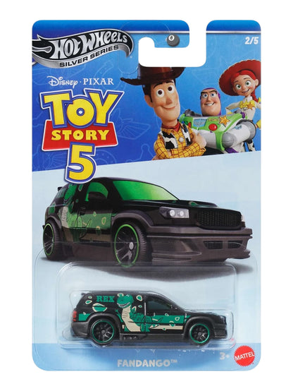 HotWheels Silver Series Disney Pixar Toy Story 5  Set of 5 Imported Mainline Card Art 1:64 Scale ( Code - 952M )