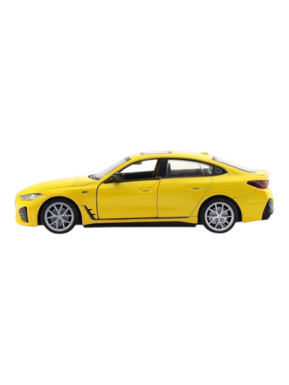CCA BMW i4 M50 Yellow 1:32 licensed pullback diecast Scale Model car