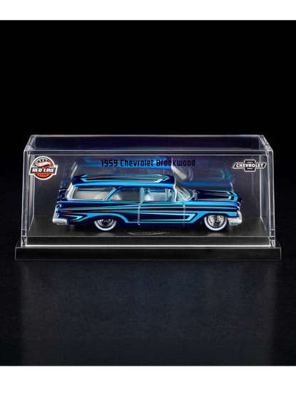 HotWheels Chevrolet 1959 Brookwood RLC 1:64 RLC (With Acrylic Case)