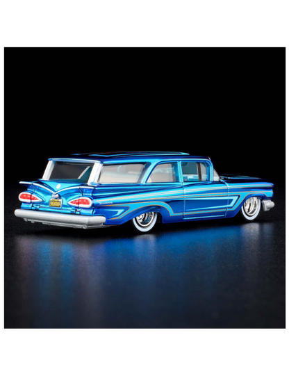 HotWheels Chevrolet 1959 Brookwood RLC 1:64 RLC (With Acrylic Case)
