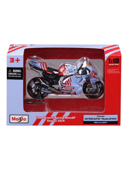 Maisto Team Gresini Racing Moto GP Season 2024 1:18 Scale
