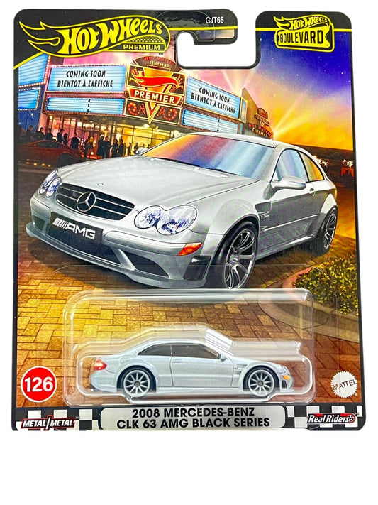 HotWheels 2008 Mercedes benz CLK 63 Amg Black Series Imported Premium 1:64 Scale