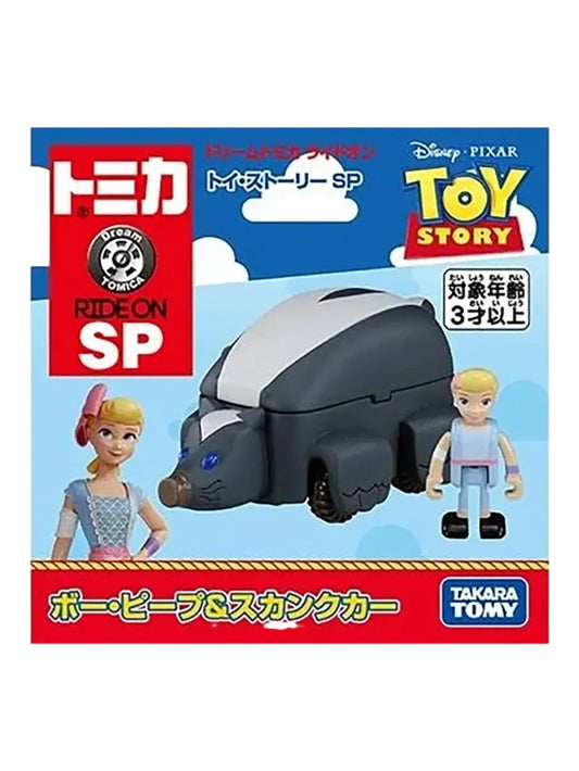Disney Pixar Takara Tomy Dream Tomica Diecast Car - Ride On SP Toy Story Bo Peep & Skunkmobile