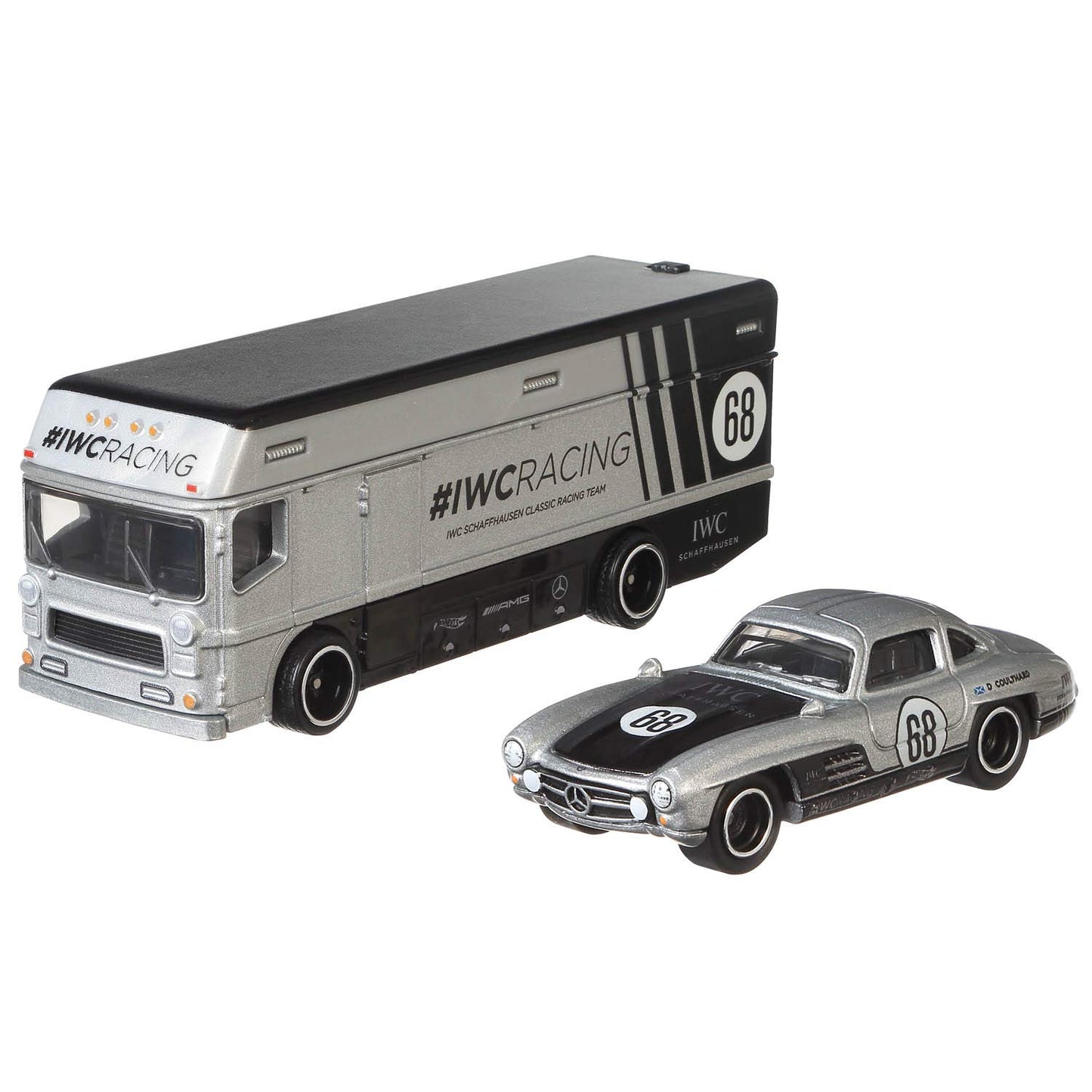 Hotwheels carr Culture Mercedes Benz 300 sl euro hauler imported team transport 1:64 Scale