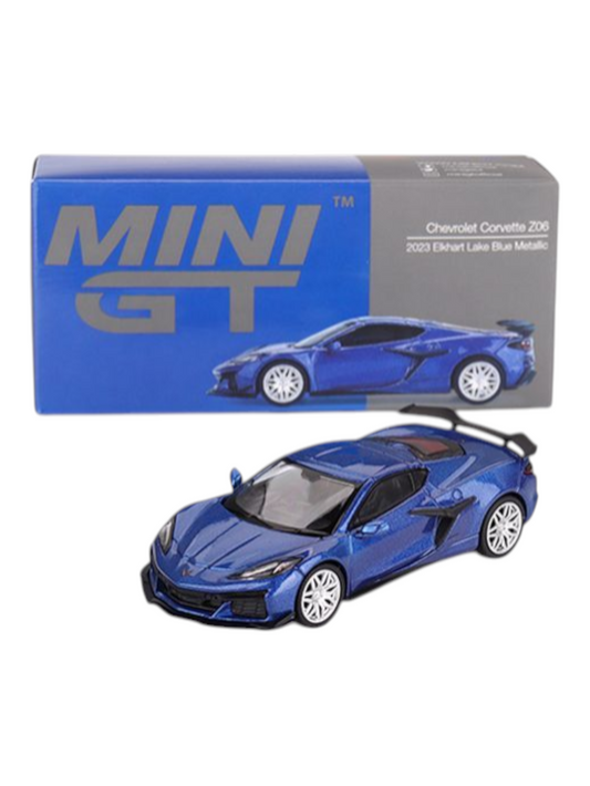 Mini GT Chevrolet Corvette Z06 (2023 Elkhart Lake Blue Metallic) Code-892 1:64 Scale