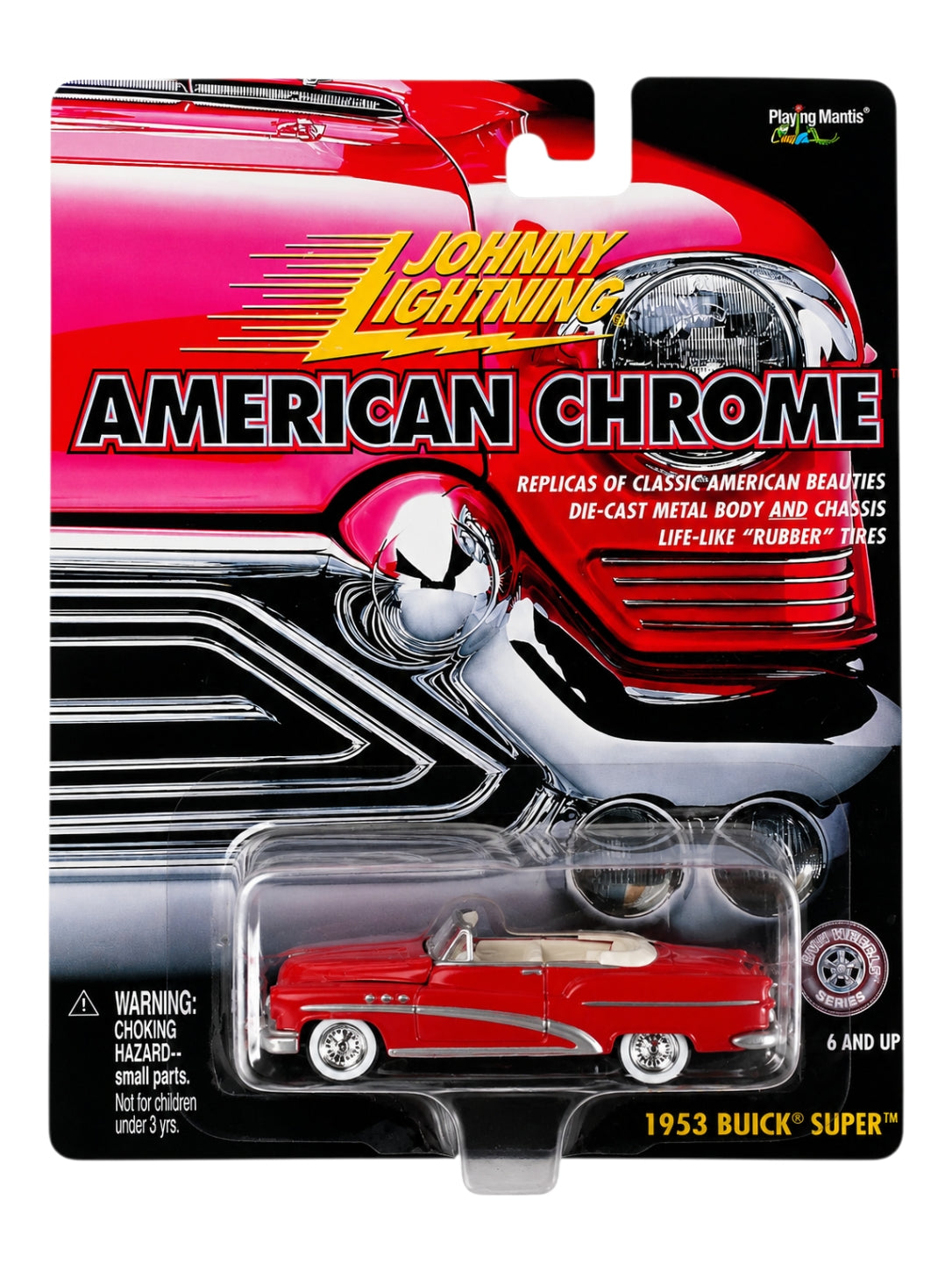 Johnny Lightning American Chrome '1953 Buick Super , 1957 Lincoln Premiere , 1958 Chevy Impala Imported 1:64 Scale