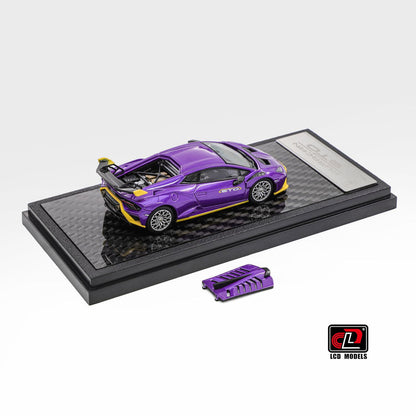 LCD Model Huracan Sto Lamborghini Imported 1:64 Scale LCD64043-PU(Purple)
