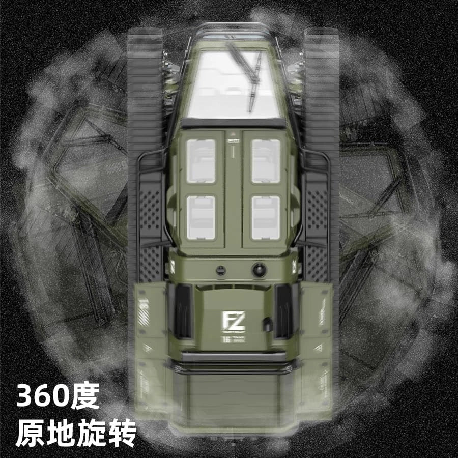 JJRC Ripsaw EV3-F4, 2.4Ghz Remote Control Crawler High Speed Tank, Off-Road RC Tracked Vehicles 360°Pirouette Drifting Car 2×1.5V Battery ( Not Included ),USB Charger included 1:16 Scale