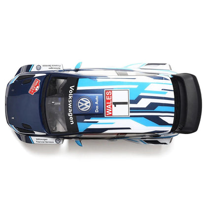 HYPER GO 2.4G 4WD Sport Rally Drift RC Car Brushless High Speed Volkswagen Polo R WRC 2015 Remote Control Car Imported 1:10 Scale Long control range (120m) Up to 70 km.