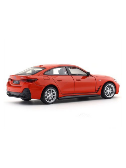 BMW i4 M50 Red 1:32 MSZ licensed pullback diecast Scale Model car