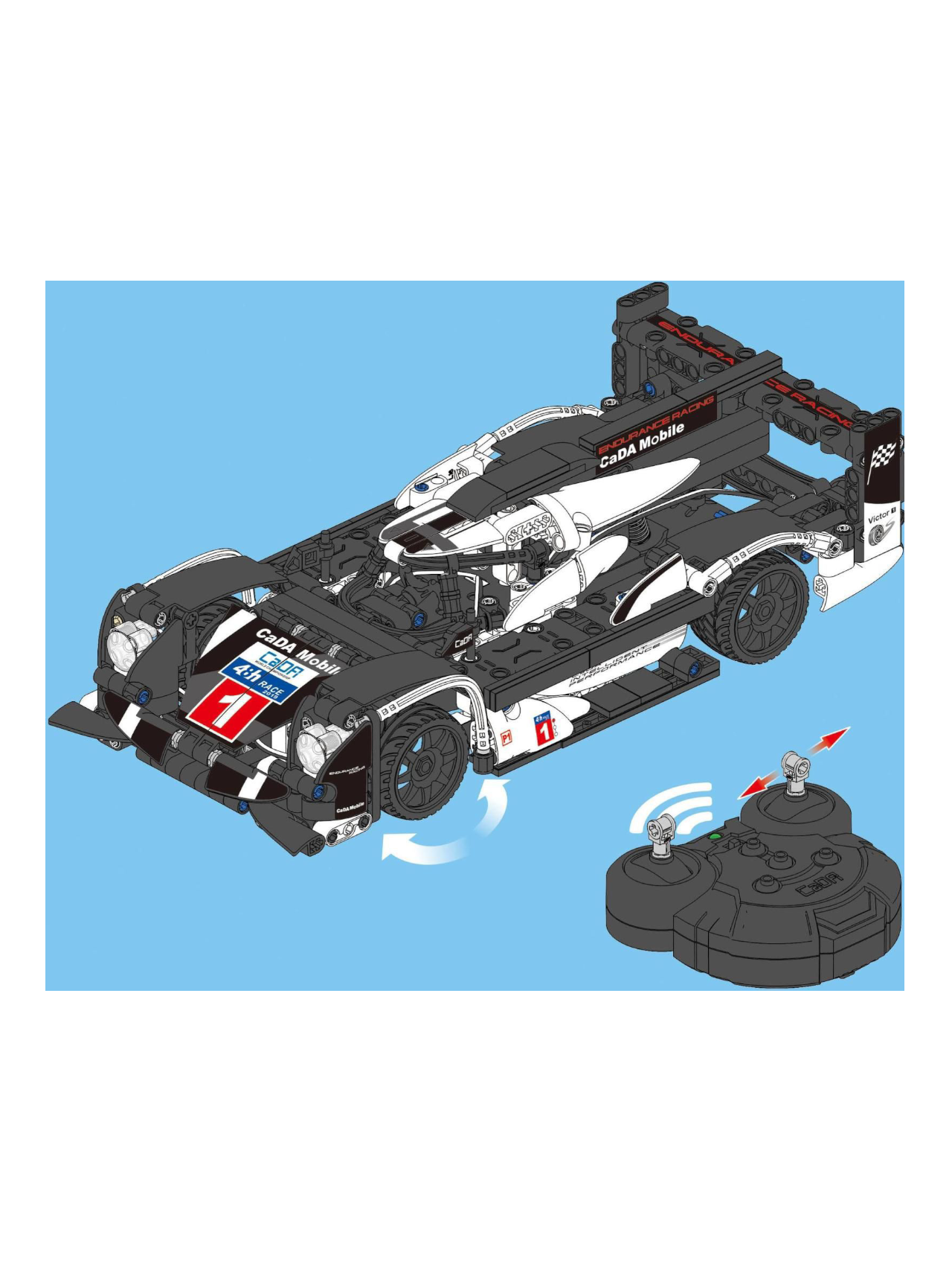 Cada GT Sport Car Dual Mode Control (RC) 1:14 Scale