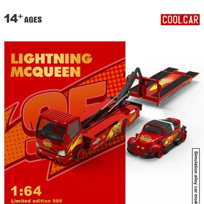 Cool Car Simulated Alloy Car Model Lightning Mcqueen Livery 1:64 Scale Diecast Truck