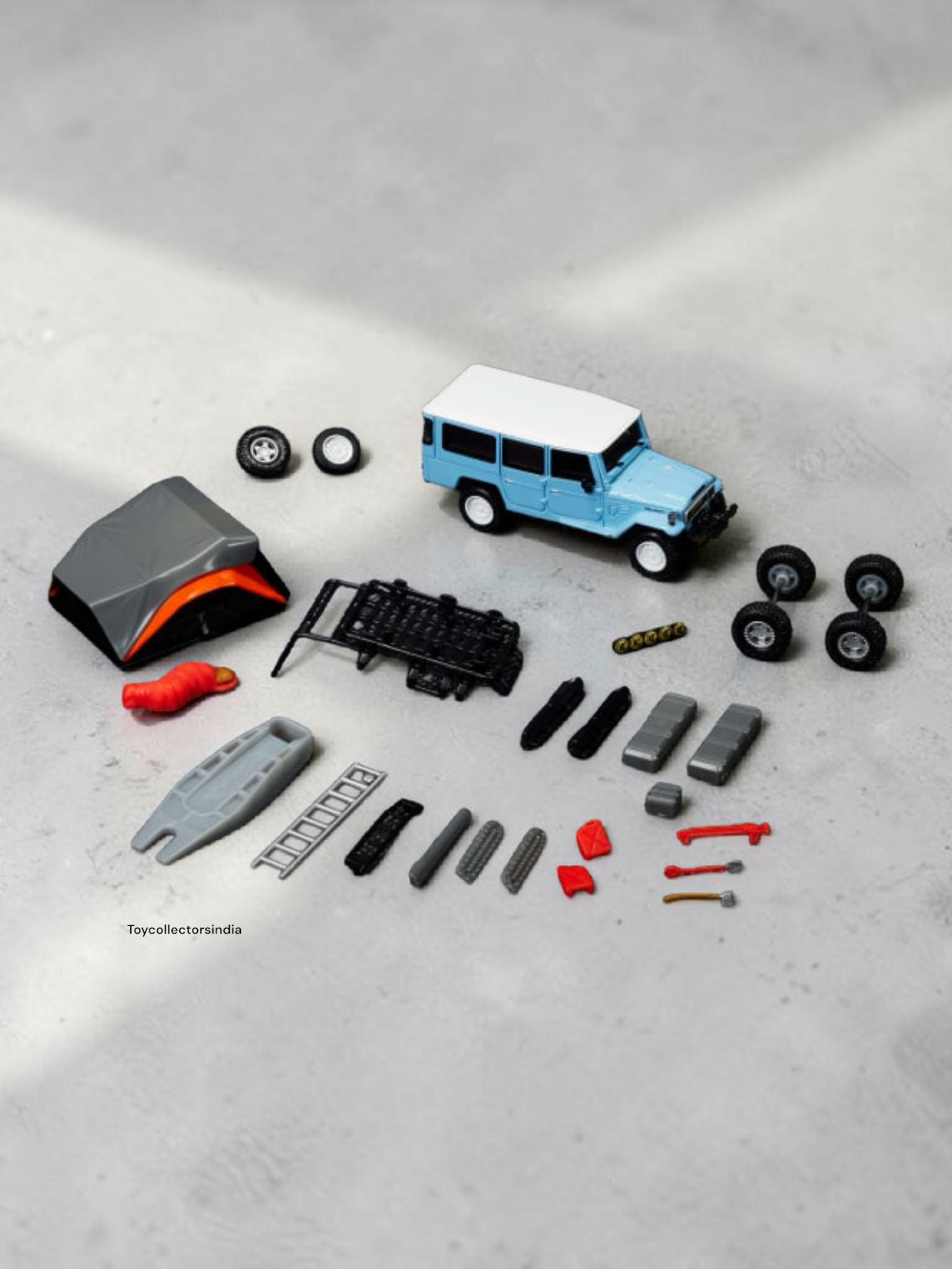 HotWheels Elite 64 Mod Shop 1982 Custom Toyota Land Cruiser Fj45 Troopy Imported 1:64 Scale Diecast Model Car rlc
