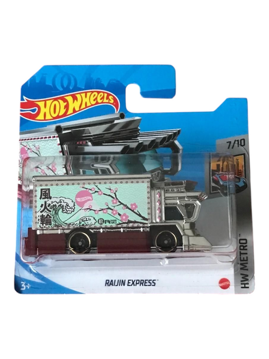 HotWheels Raijin Express Imported Mainline 1:64 Scale Short Card (Blister Damaged)