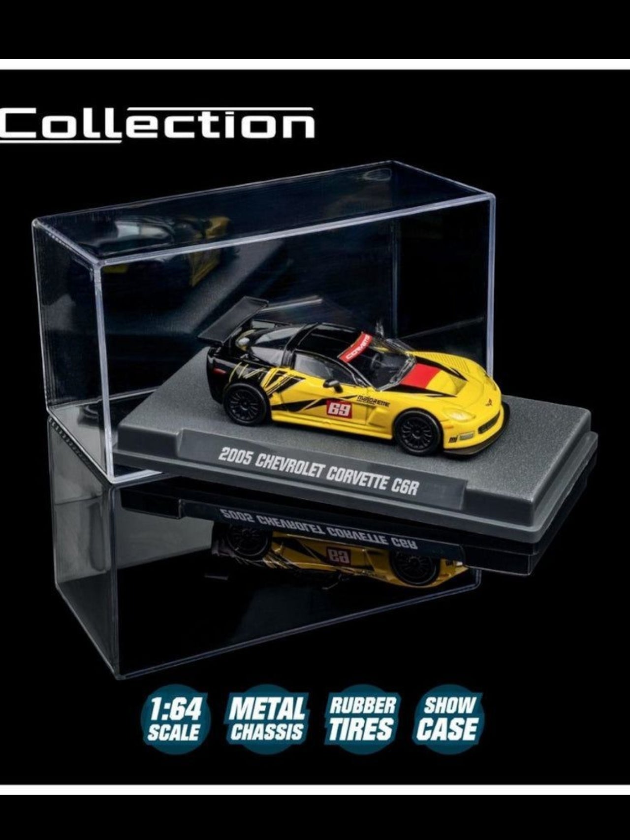 Majorette 2005 chevrolet corvette c6r collection 1:64 Scale