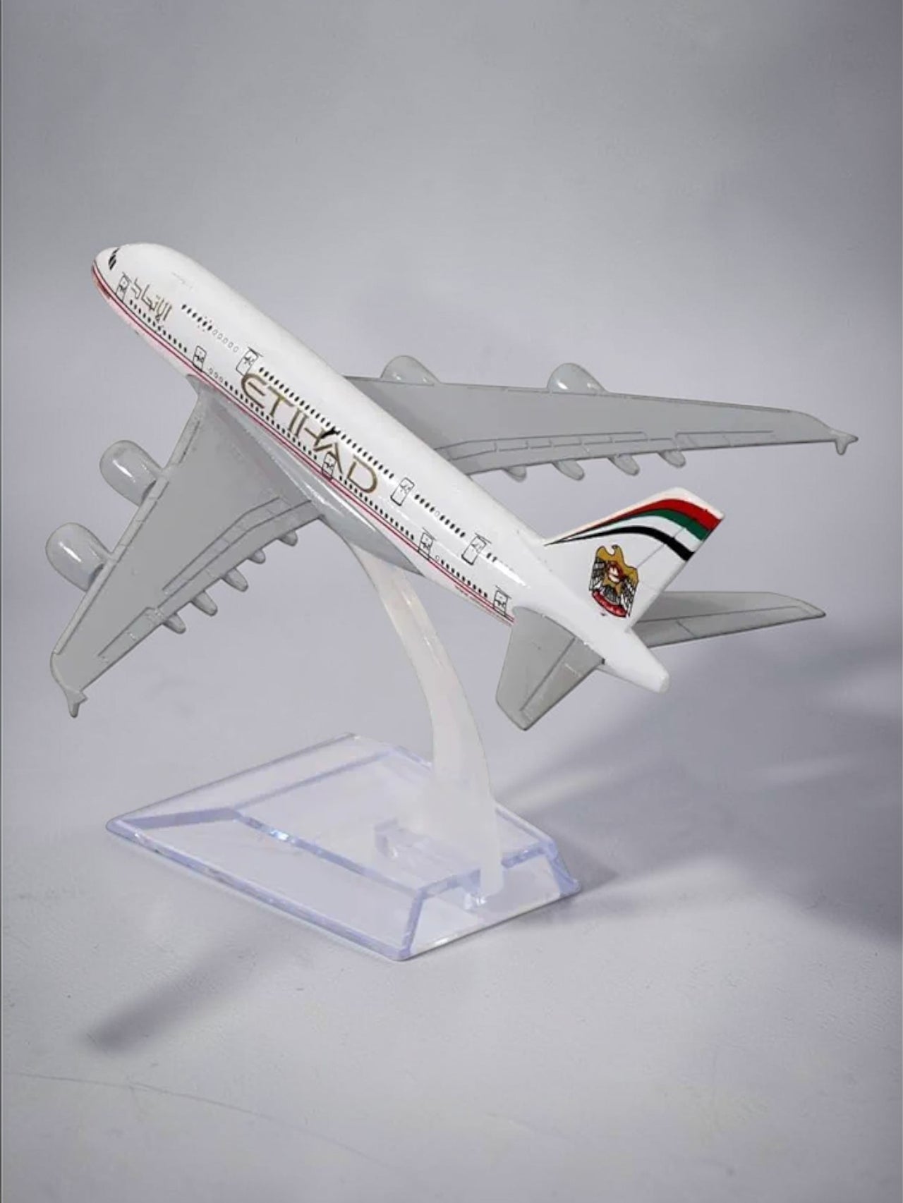 Aircraft Model Airbus ETIHAD Airlines A380 Model - 16cm  Airplane Durable Construction (Code-102A)