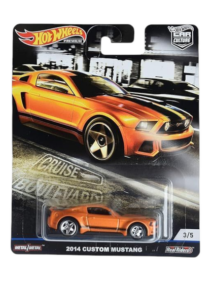 HotWheels 2014 Custom Mustang Imported Premium 1:64 Scale