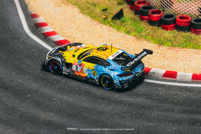 Tarmac Works Mercedes-AMG GT3 Nurburgring 24H 2020 Y.Buurman/P.Ellis/H.Haupt 1:64 Scale (With Acrylic Case)