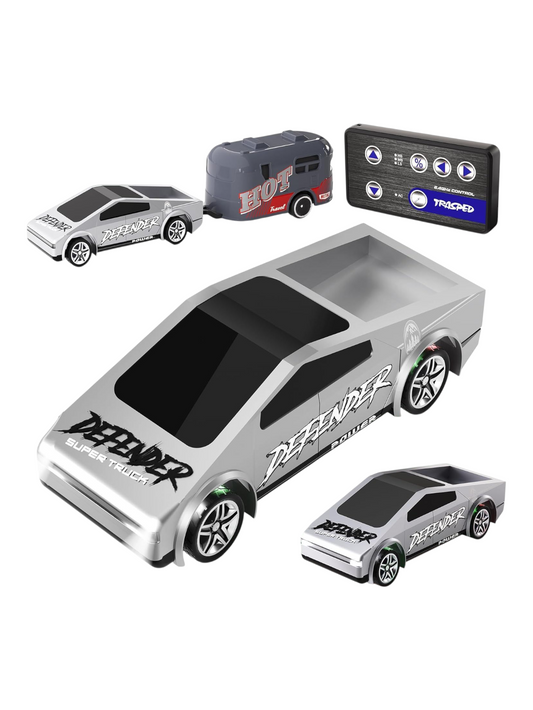 Mini Remote Control Cybertruck Pickup Off-Road Vehicle Speed-Regulating Alloy Model Car 1:64 Scale