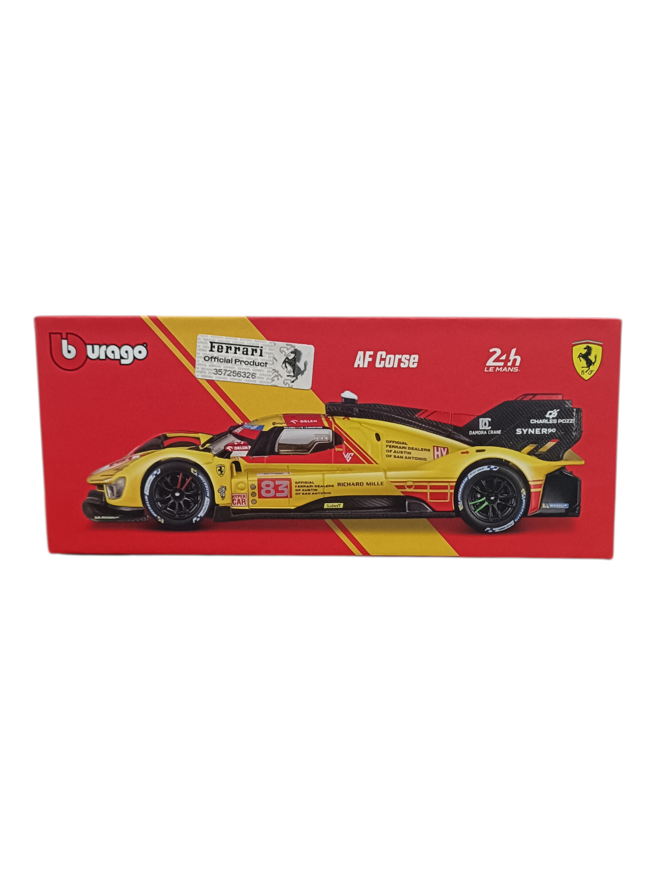 Bburago 2024 Ferrari 499P No 83 Imported 1:43 Scale licensed diecast scale model car