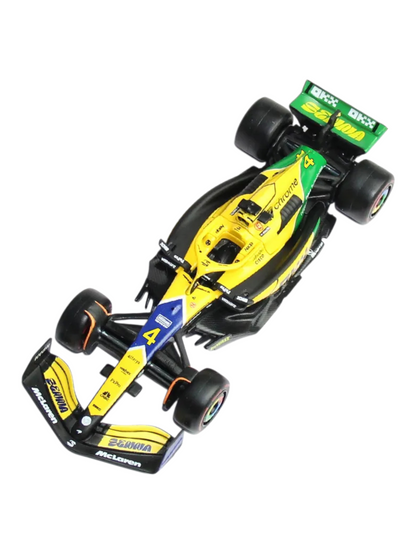 Bburago McLAREN MCL38 2024 MONACO GP Senna livery 30th anniversary - Formula 1 - OSCAR PLATERS 81 - Scale 1:43 12 cm - BBurago 18-38214-P