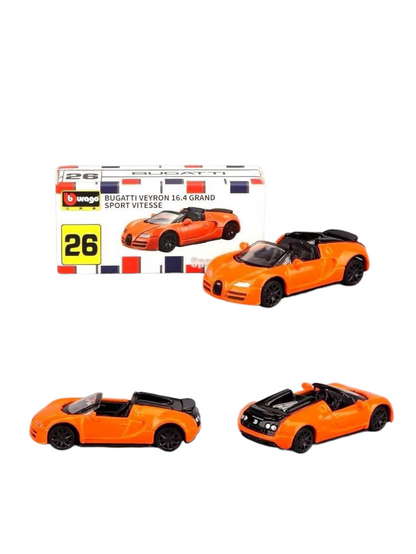 Bburago Sports Cars Edition Bugatti Veyron 16.4 Grand Sport Vitesse 1:64 Scale