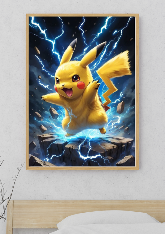 PIKACHU | ELECTRIC POWER #34 | ANIME POSTER|(A4 Size)
