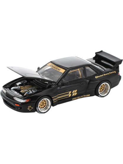 POP RACE #289 PANDEM SILVIA S13 - BLACK 1:64 Scale