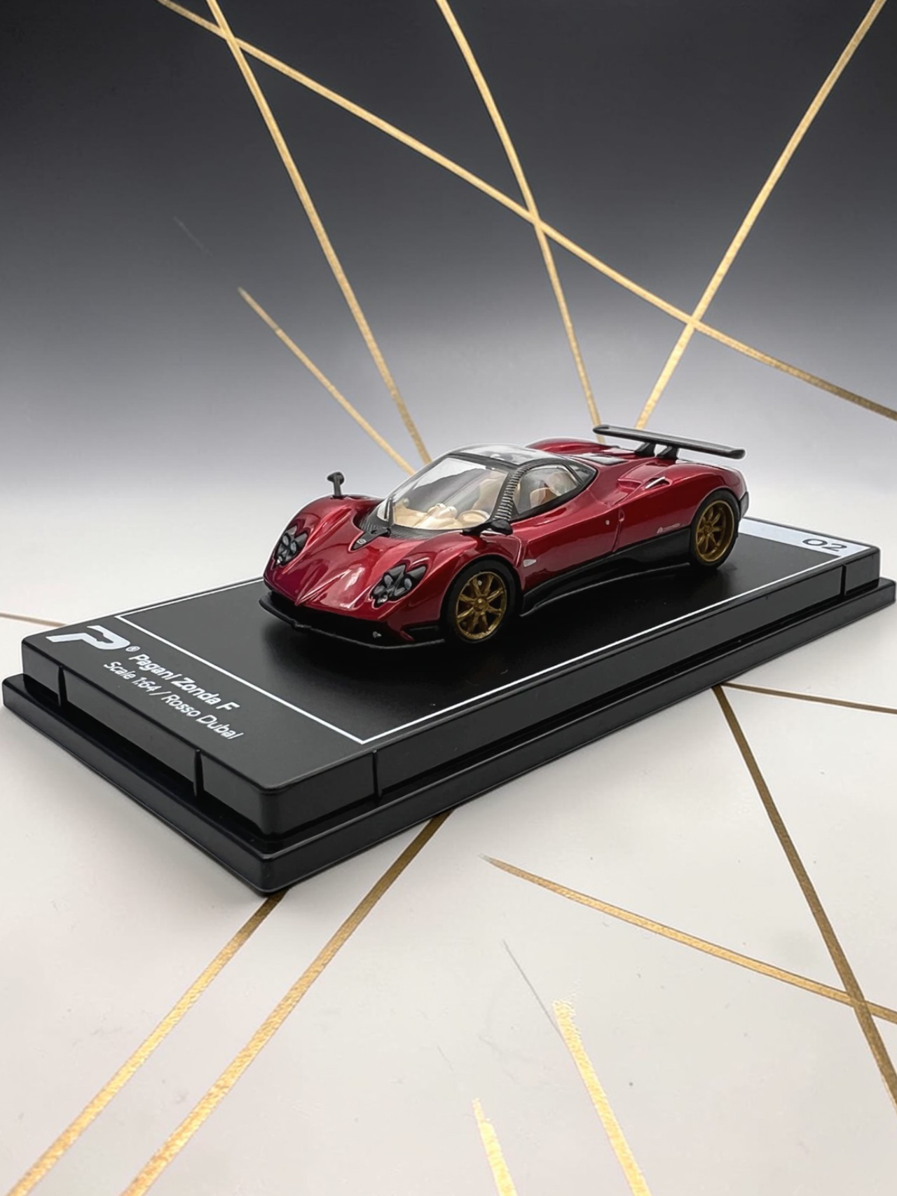 Postercars Pagani Zonda F Hypercar 1:64 Scale-Premium Diecast Collector Model