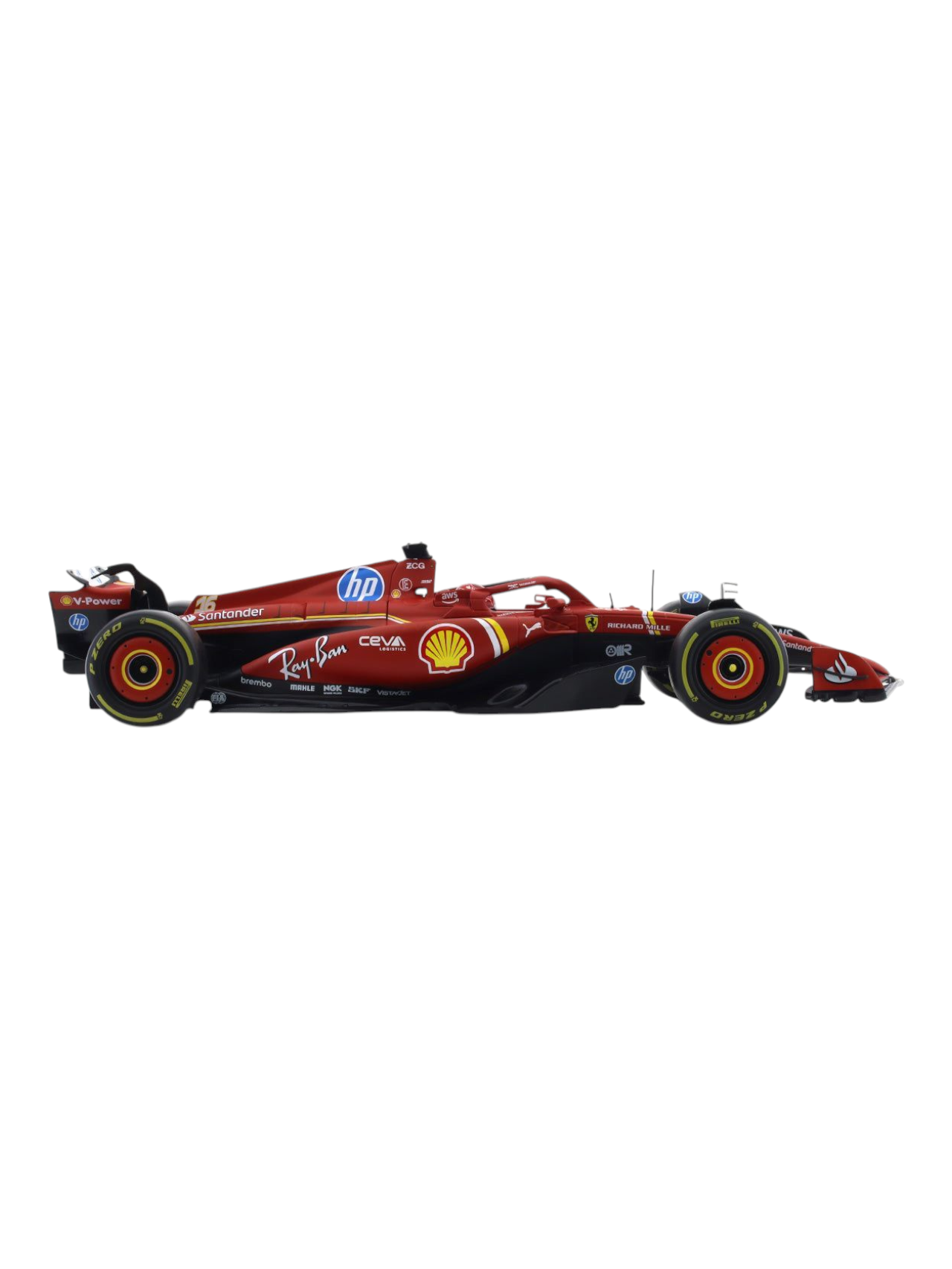 Bburago Formula 1 (F1) Ferrari SF-24 No 16 Charles Leclerc 1:18 Scale Diecast