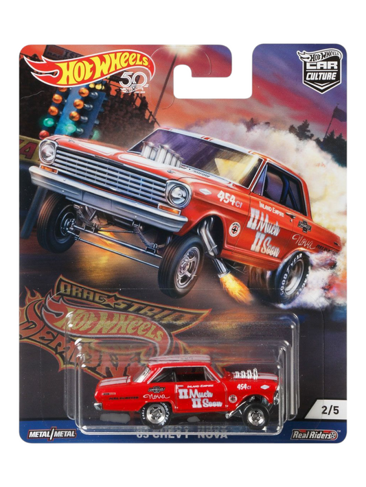 HotWheels Car Culture 63 Chevy Nova Imported Premium 1:64 Scale