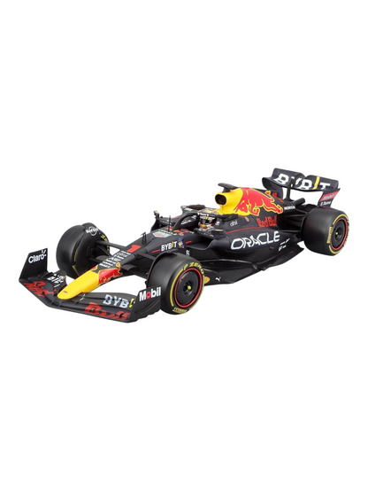 Bburago Formula 1 (F1) Oracle Redbull Winner Abu Dhabi Grand Prix 2022 Max Verstappen 1:24 Scale (With Acrylic Case)